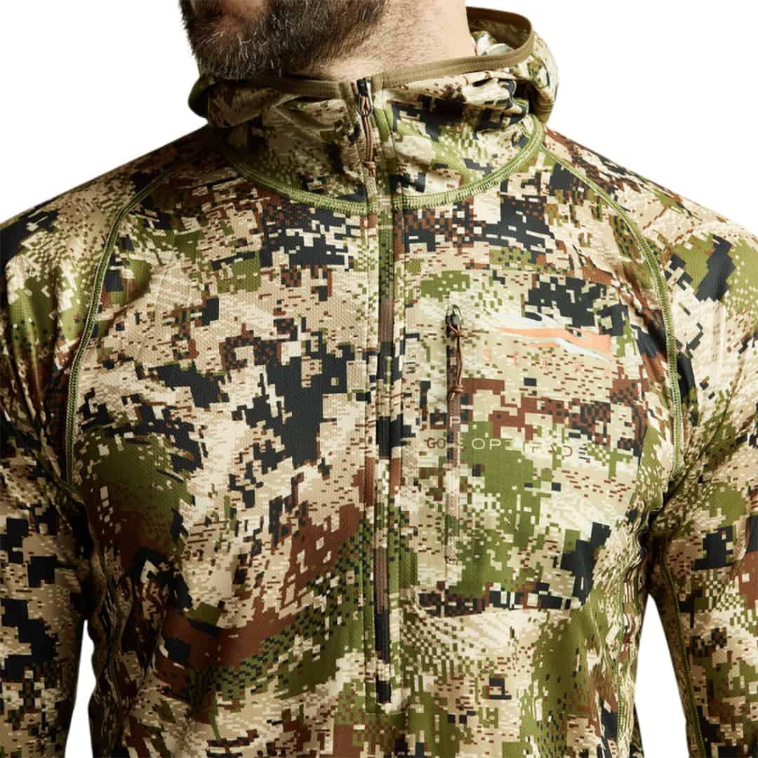 SITKA Mens Core Lightweight Hoody Optifade Subalpine Studio Chest Detail