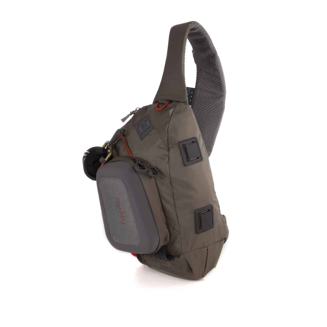 SS-2.0-G 816332014901 Fishpond Summit Fly Fishing Sling Pack Granite Gravel Front