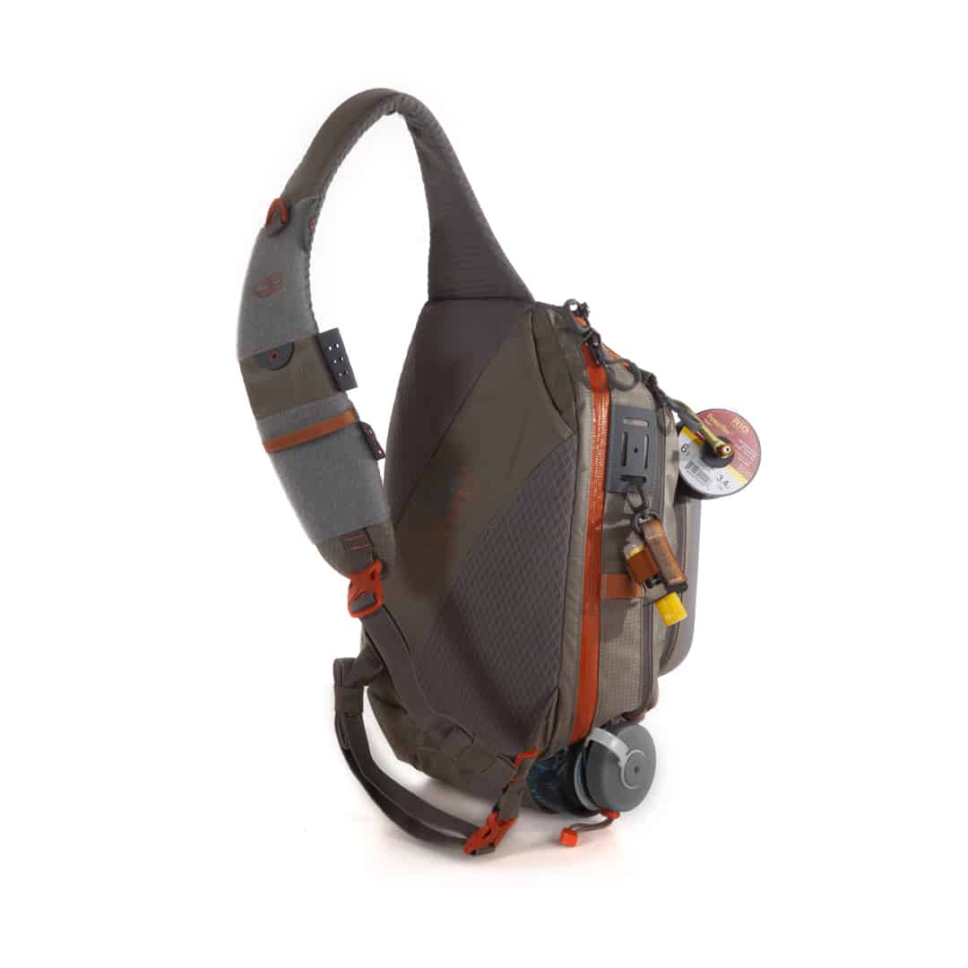 SS-2.0-G 816332014901 Fishpond Summit Fly Fishing Sling Pack Granite Gravel Back