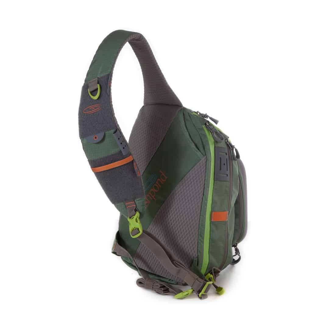SS-2.0-T 816332014918 Fishpond Summit Fly Fishing Sling Pack Granite Gravel Back