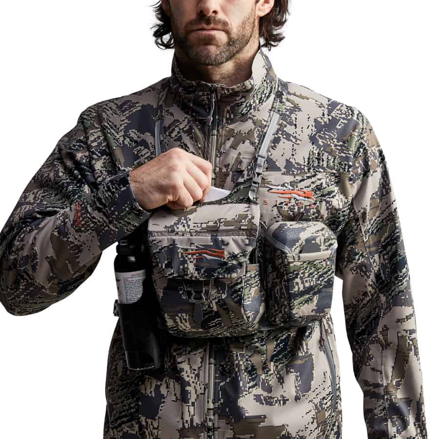 Sitka Gear Mountain Optics Binocular Harness Front With Tag Optifade Open Country