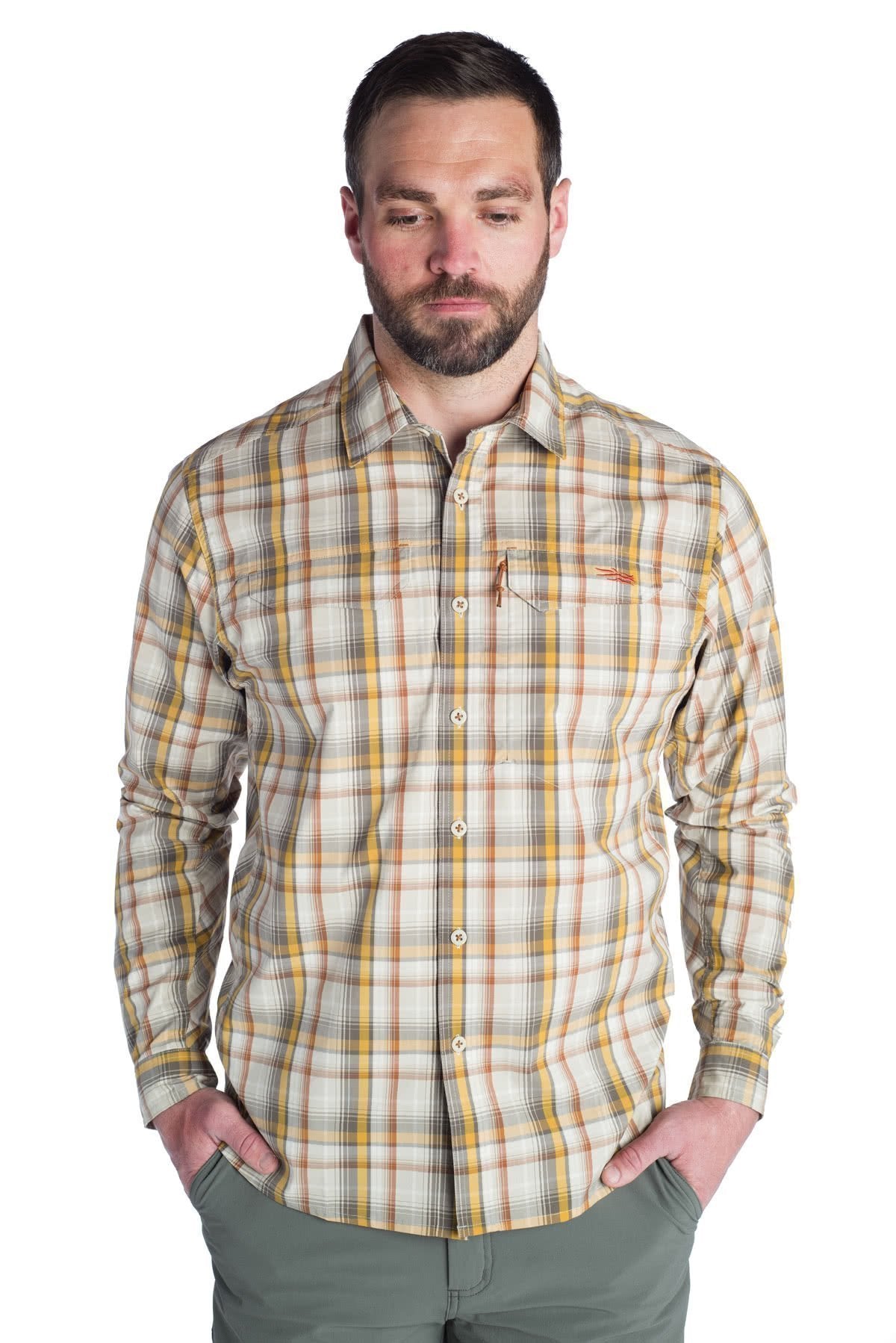 Sitka GlobeTrotter Shirt LS Cargo Plaid Full