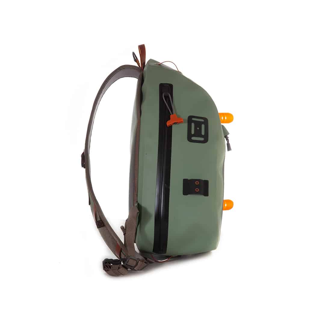 THS-EY 816332015113 fishpond thunderhead waterproof fly fishing sling pack eco yucca side tru zip