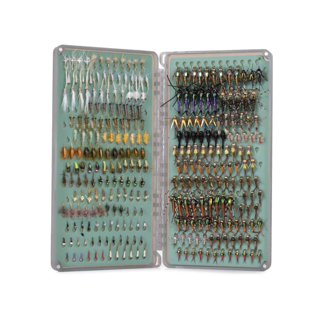 TOFB-2X 816332013867 Tacky Original 2X Double Sided Fly Box Open With Flies