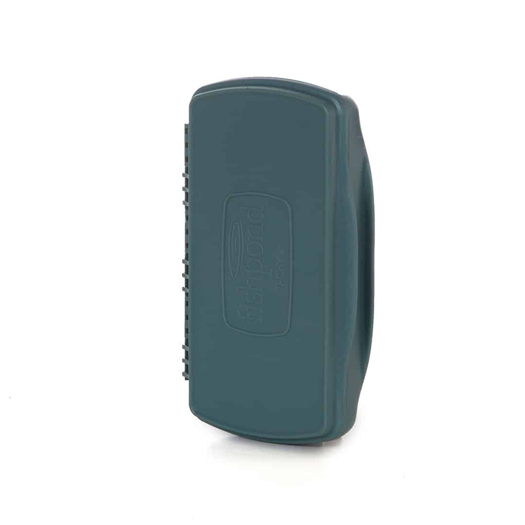 TPFB-M-SG 816332014871 Fishpond Tacky Pescador Fly Fishing Fly Box With MagPad And Silicone Slits Smoke Grey Studio Closed