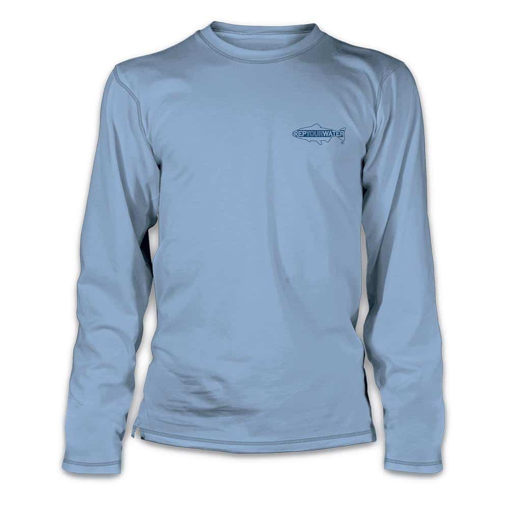 TPSR85 RepYourWater Tarpon Sunrise Ultralight Fishing Sun Shirt Long Sleeve Front