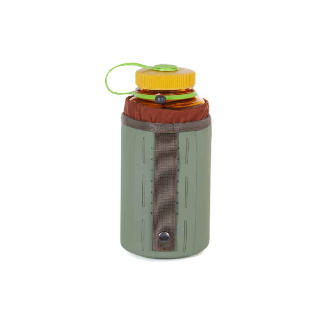 TWBH-EY 816332015250 Fishpond Thunderhead Water Bottle Holder Eco Yucca Back With Water Bottle