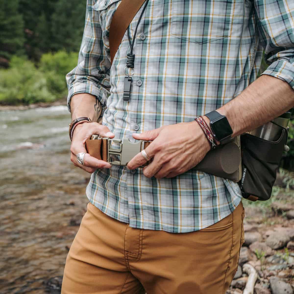 Umpqua ZS2 Ledges 500 Fly Fishing Waist Pack Back Olive Waist Belt Secure