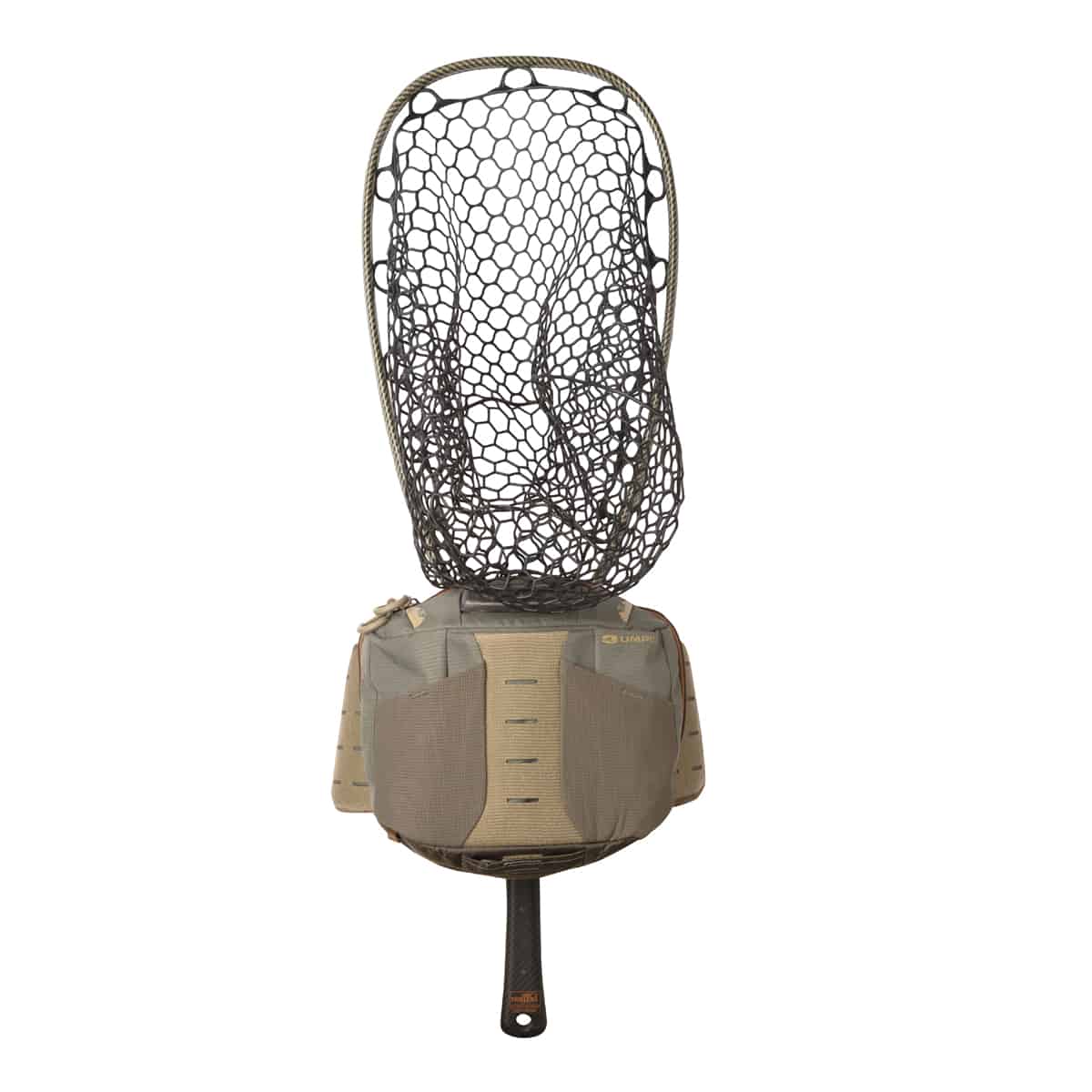 Umpqua ZS2 Ledges 500 Fly Fishing Waist Pack Back Olive With Net In Holster