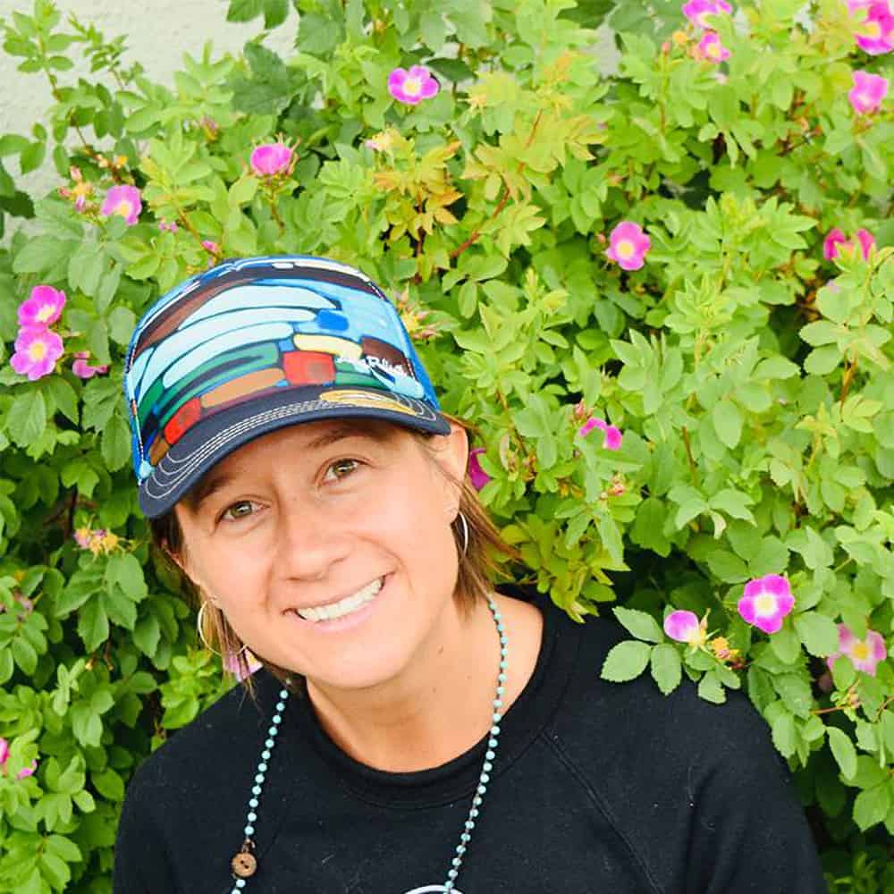 art 4 all by abby paffrath artist series hat summer daze on woman