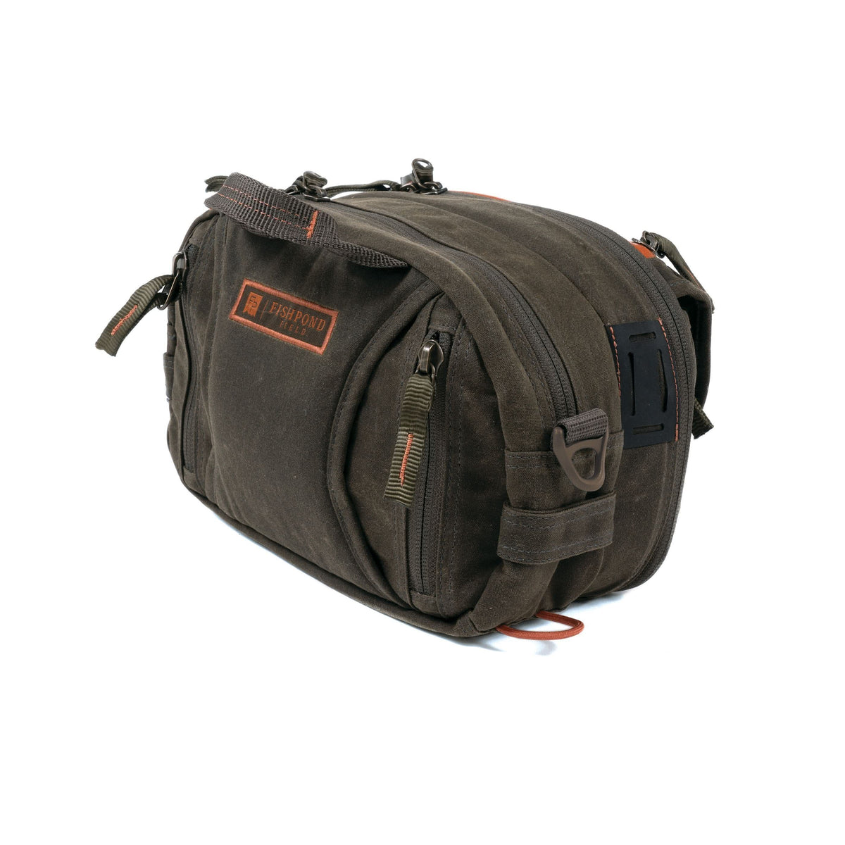 fishpond blue river peat moss lumbar pack chest pack back