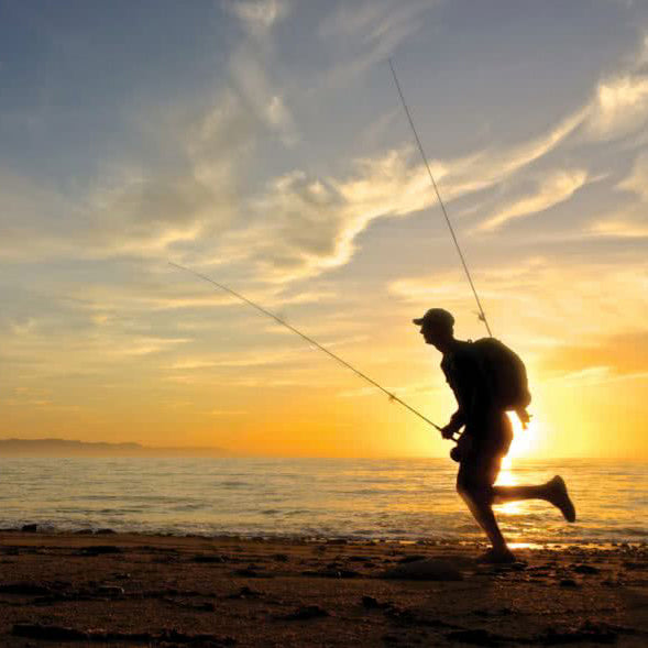 fishpond quickshot rod holder 2.0 chasing roosters on beach