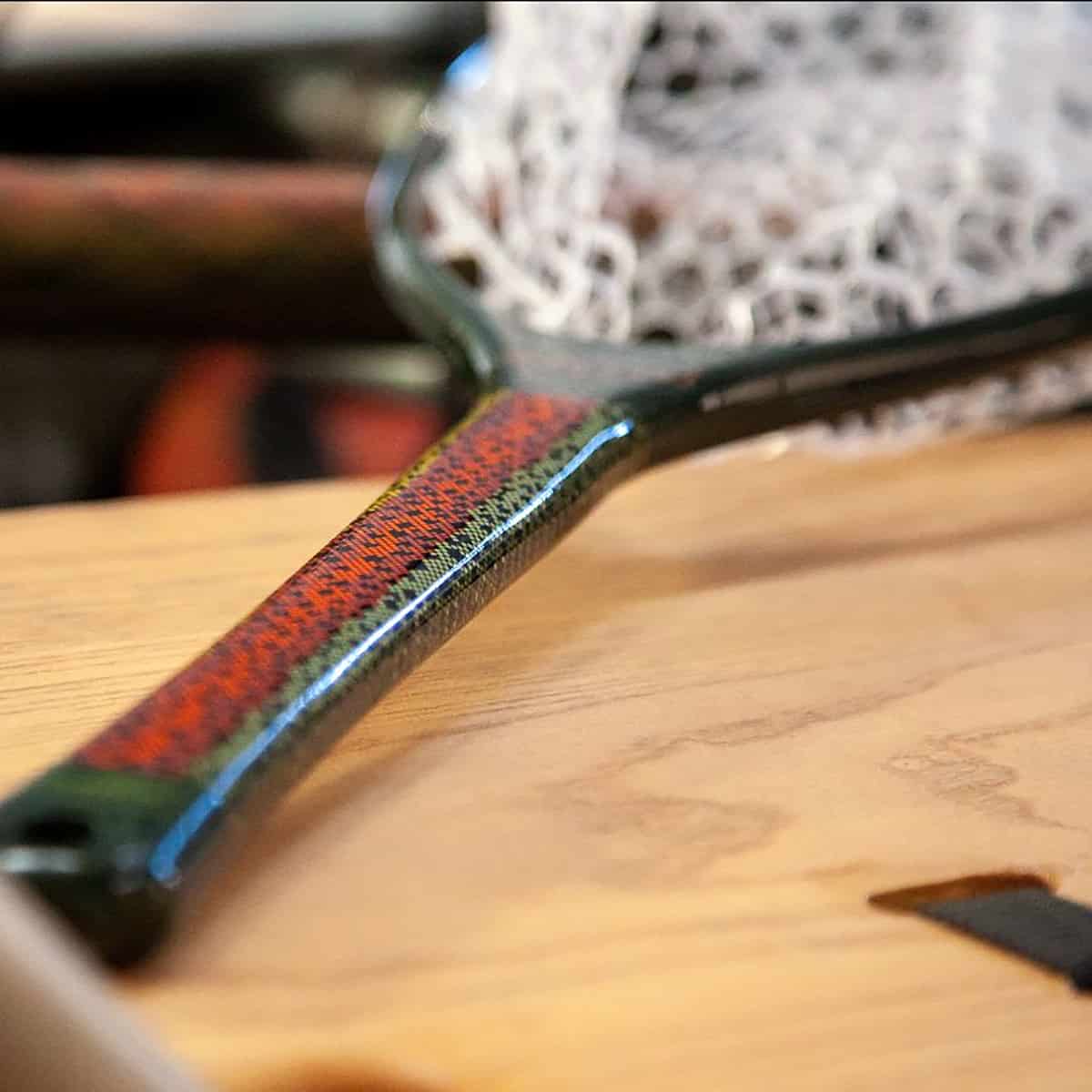 fishpond redband limited edition nomad emerger net handle closeup