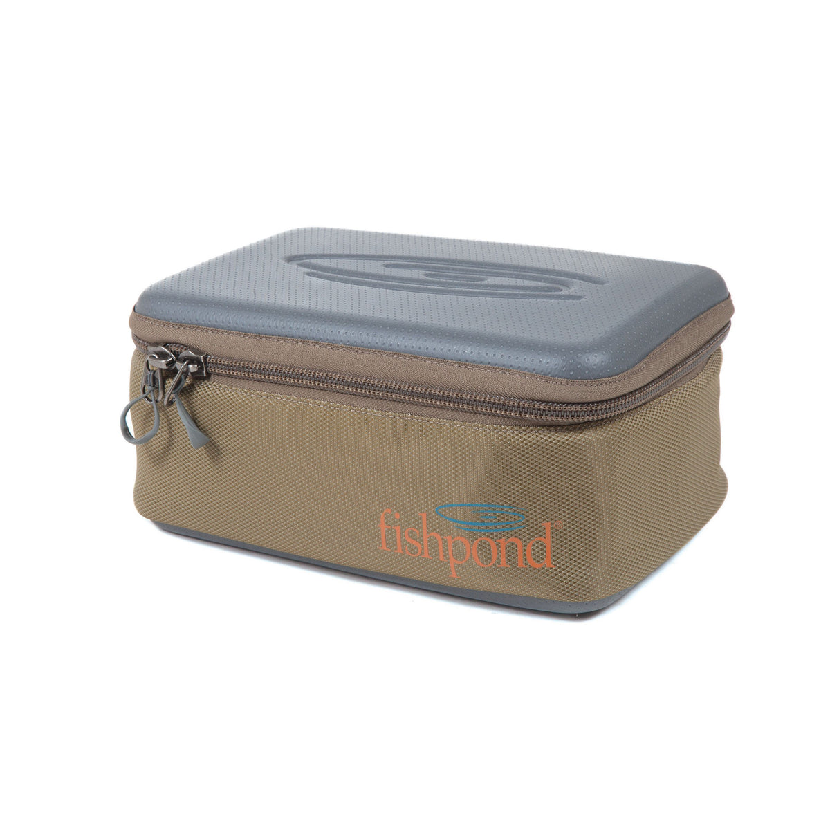 fishpond ripple reel case large sand saddle brown front