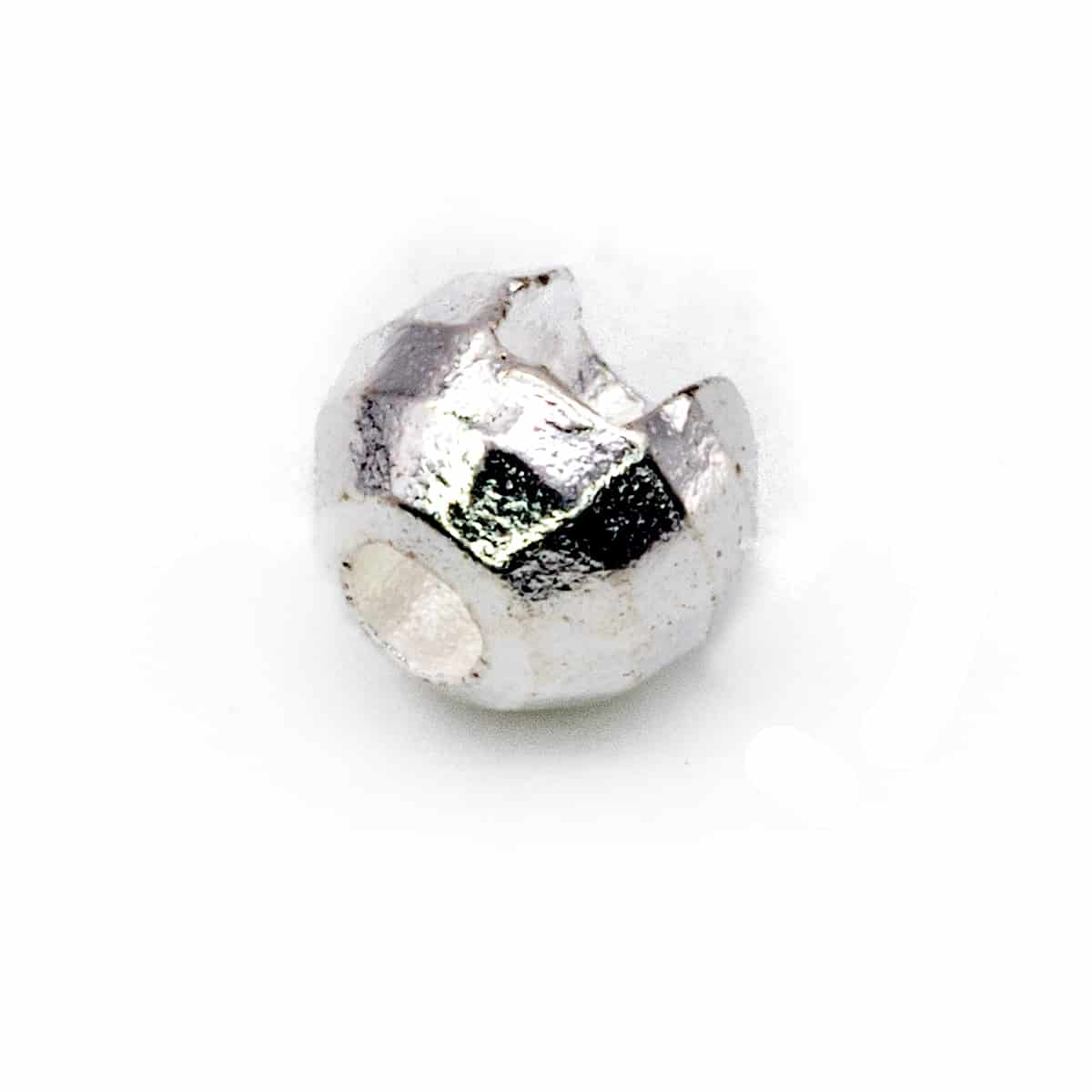 Hanak Competition Slotted Diamond+ Diamond Plus Tungsten Beads Fly Tying Beads Silver