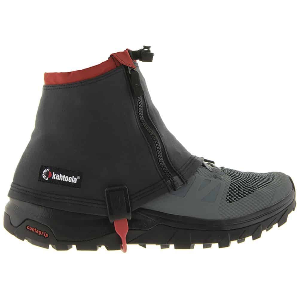 kahtoola renagaiters low gaiters graphite hiking gaiters side