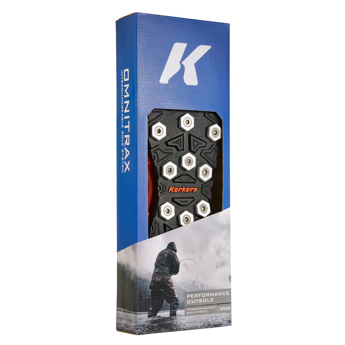 korkers omnitrax third generation triple threat aluminum hex disc wading boot sole package