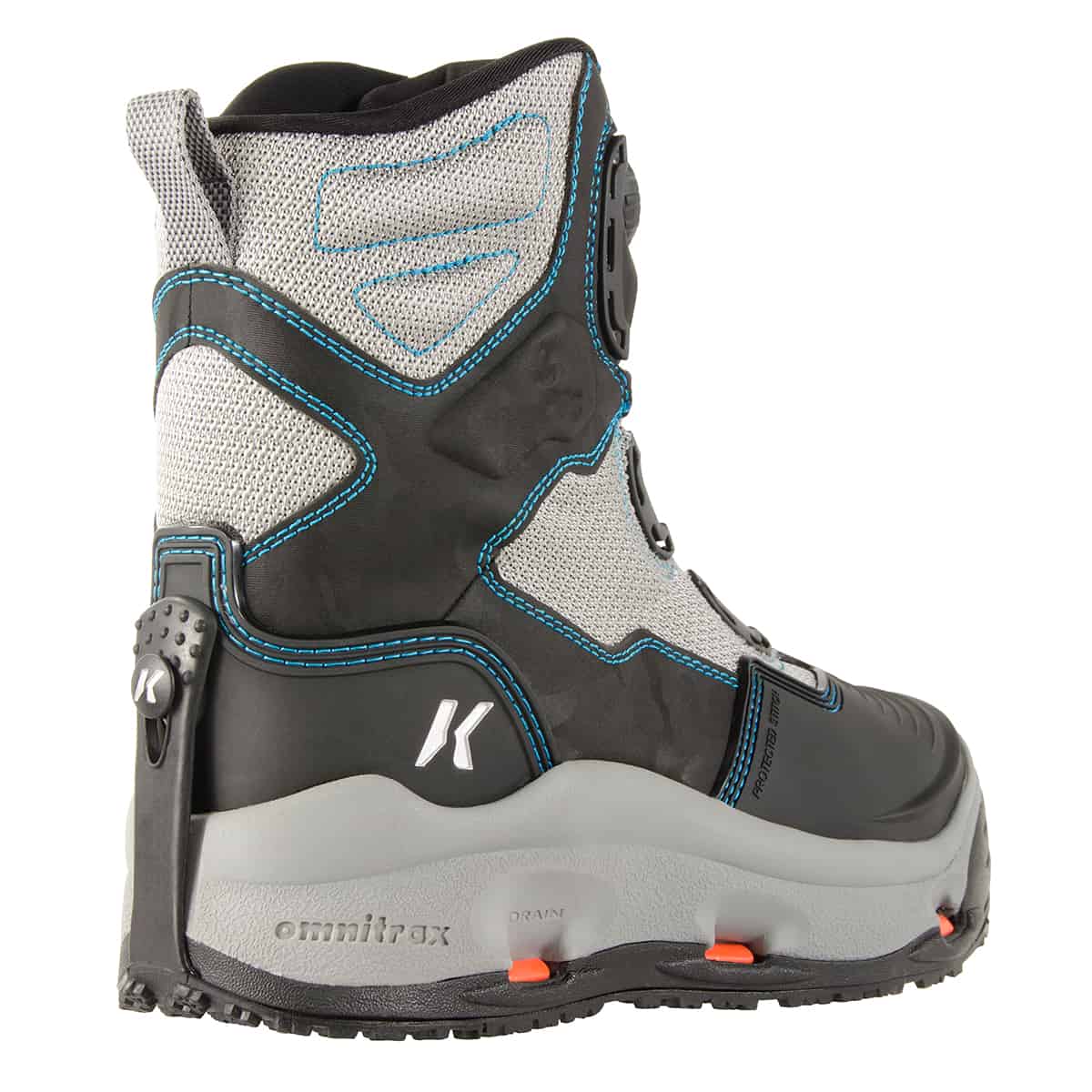 korkers womens darkhorse wading boot 3qtr rear womens fishing wading boots with boa laces