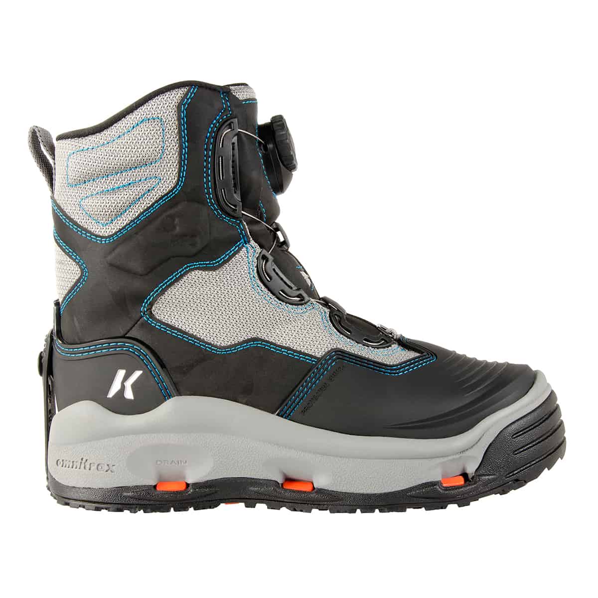 korkers womens darkhorse wading boot lateral womens fishing wading boots with boa laces