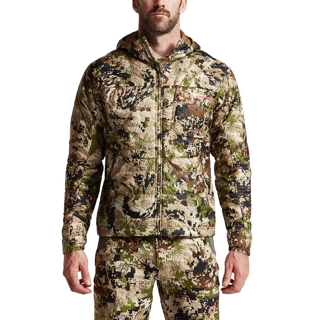 sitka gear kelvin aerolite jacket optifade subalpine  front wide shot