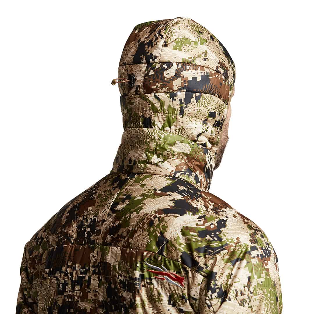 sitka gear kelvin aerolite jacket optifade subalpine  hood detail