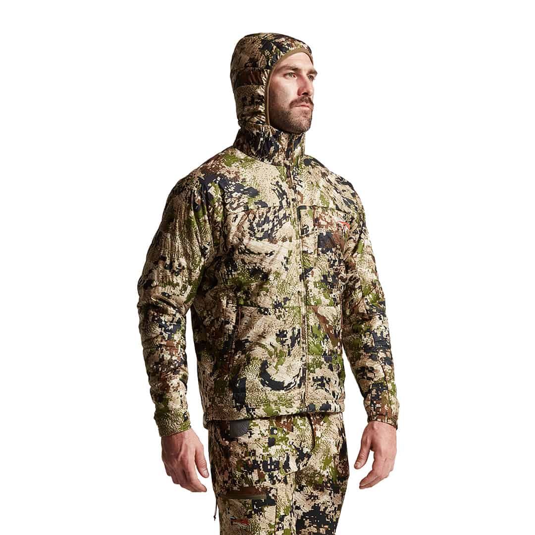 sitka gear kelvin aerolite jacket optifade subalpine  three quarter view