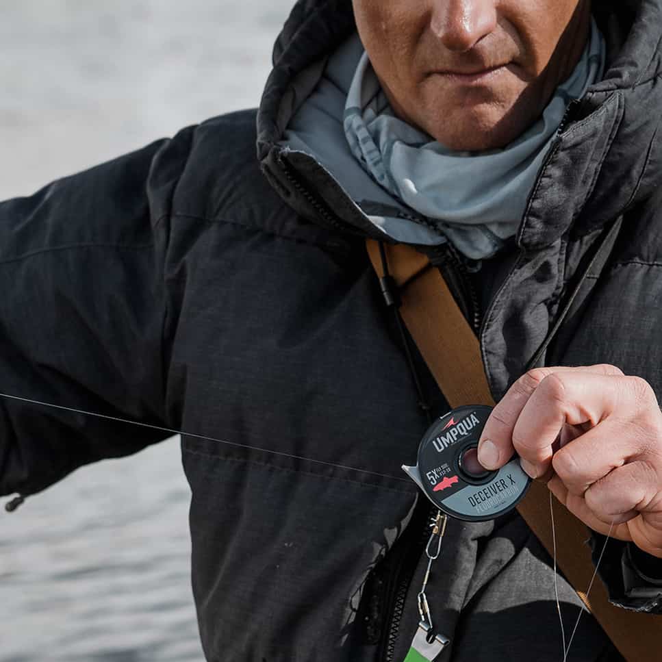 umpqua deceiver x fluorocarbon trout tippet 100 yard spool on the river fishing