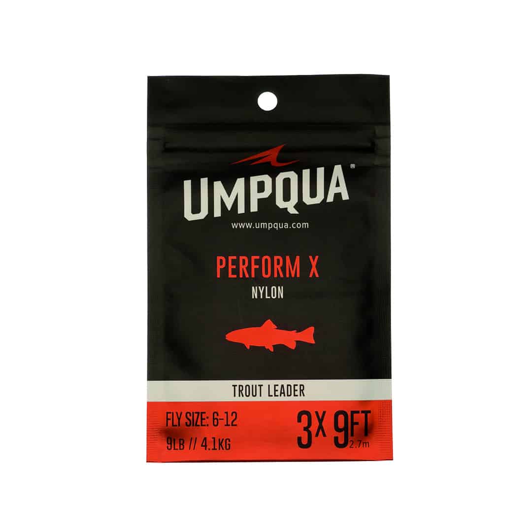 umpqua perform x nylon trout fishing leader 1 pack