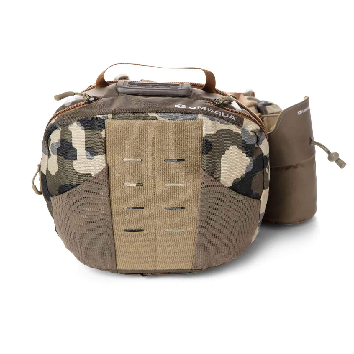 umpqua zs2 ledges 650 fly fishing waist pack camo back square