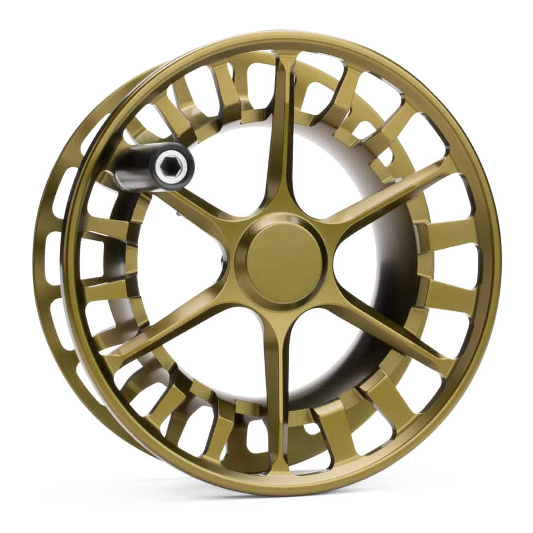 waterworks lamson guru s fly reel olive green og spool only