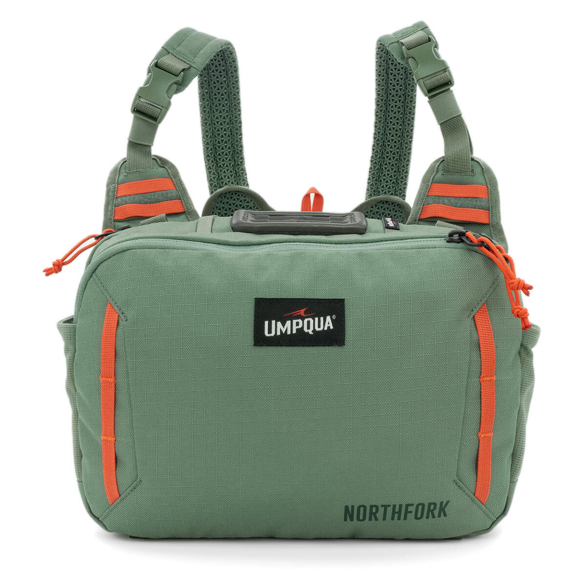 052857320466 35294 Umpqua Chest Pack For Fly Fishing Northfork Pine Front