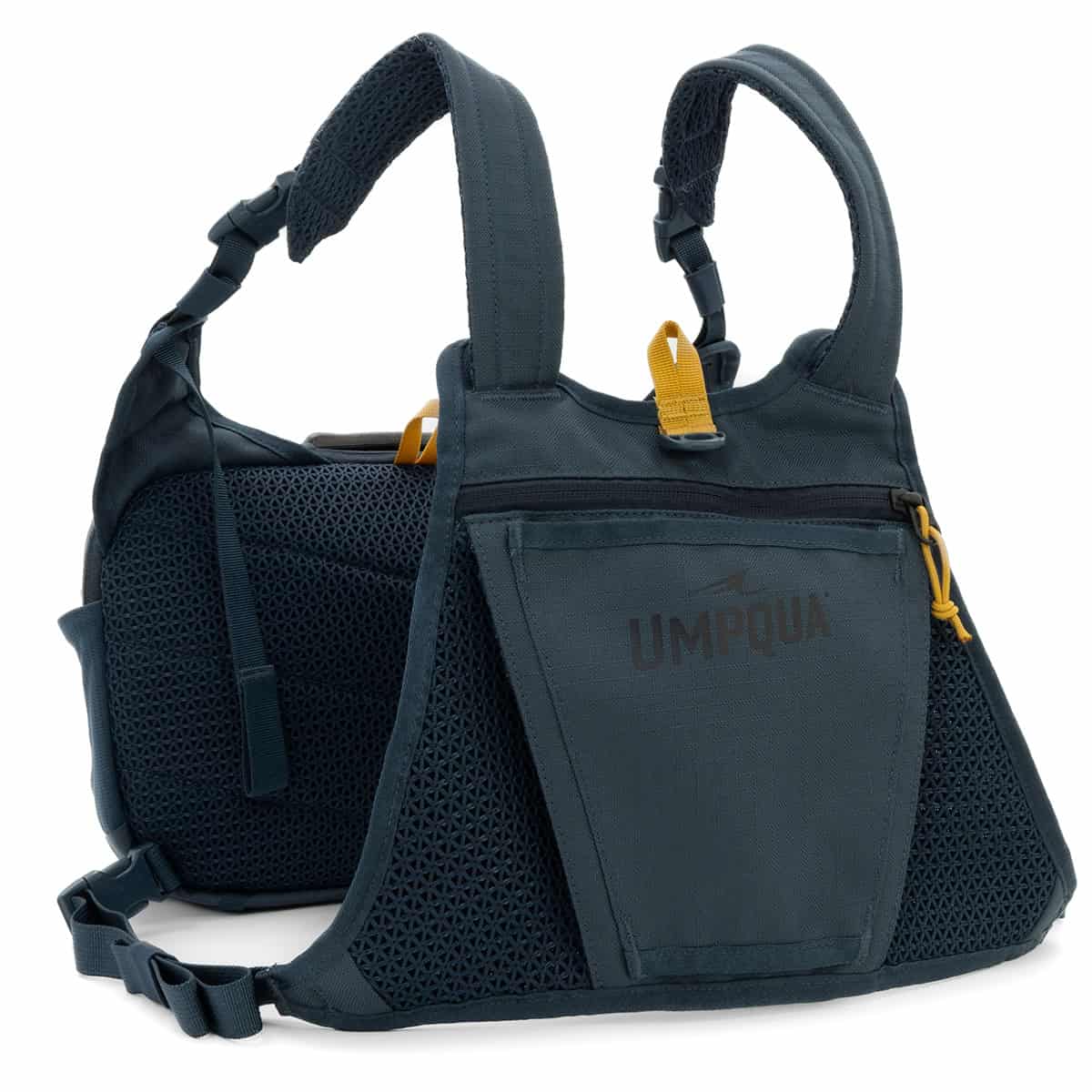 052857320473 35295 Umpqua Chest Pack For Fly Fishing Northfork Cobalt Back