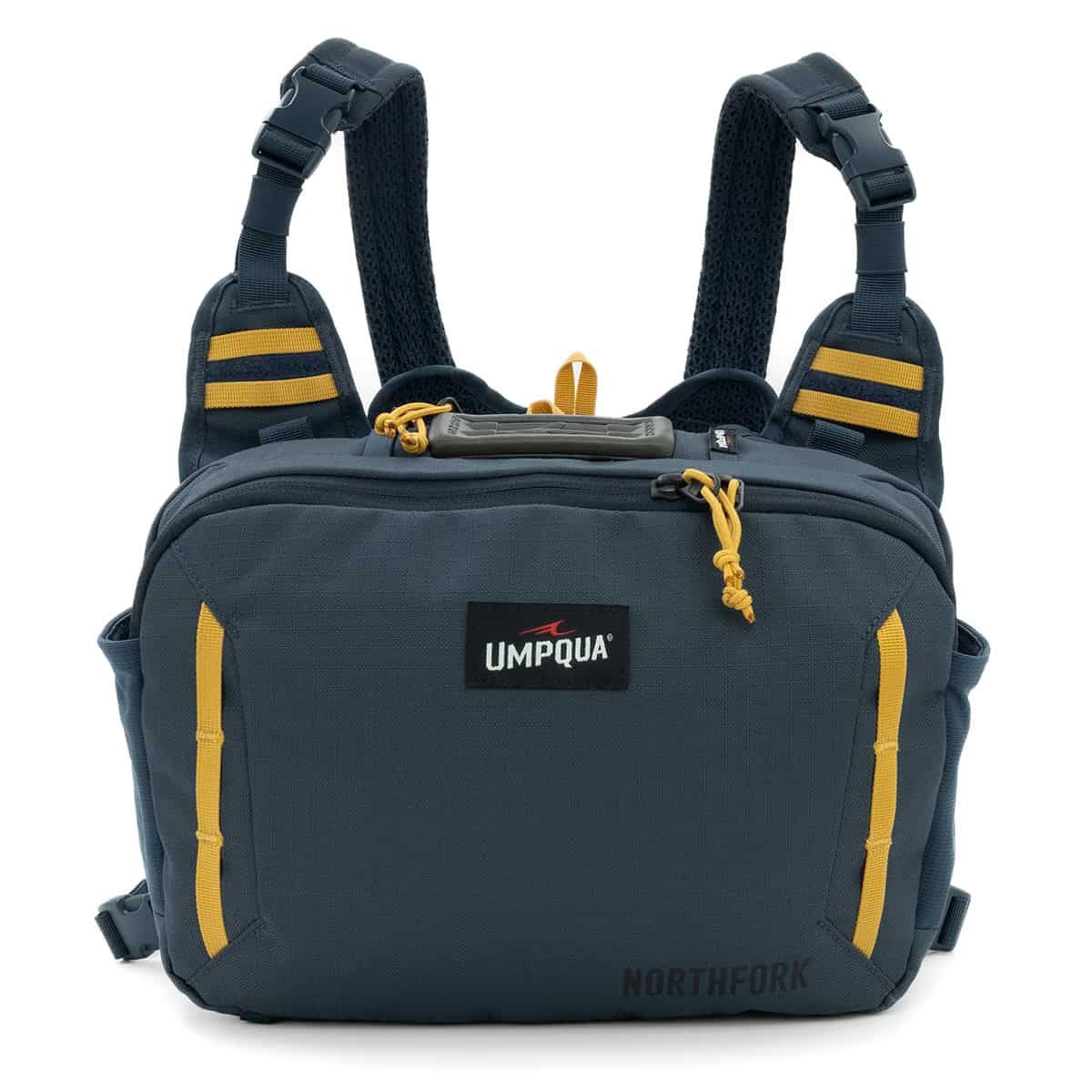 052857320473 35295 Umpqua Chest Pack For Fly Fishing Northfork Cobalt Front