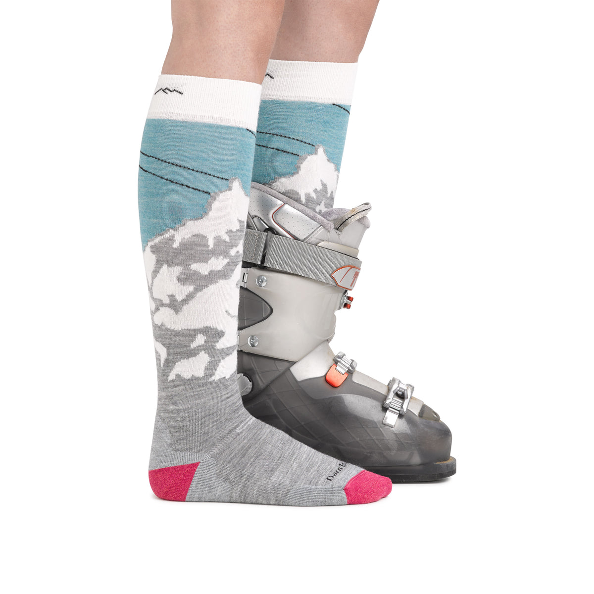 Darn Tough Women's Yeti Midweight Ski & Snowboard Sock - Over the Calf w/ Cushion