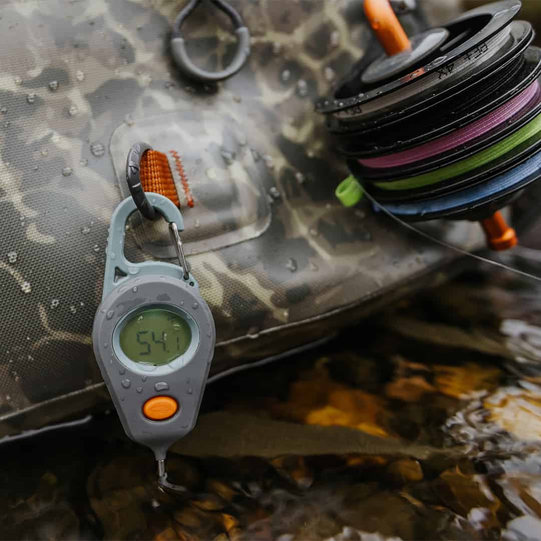 816332016202 Fishpond Riverkeeper Digital Fishing Thermometer On Thunderhead Sling Bag