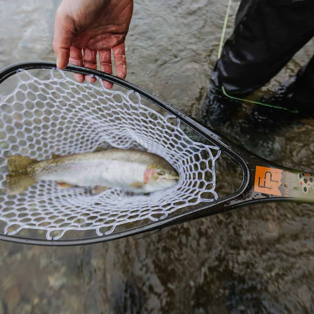 816332016837 Fishpond Nomad Middle Fork Fishing Net Brown Trout Landing Rainbow