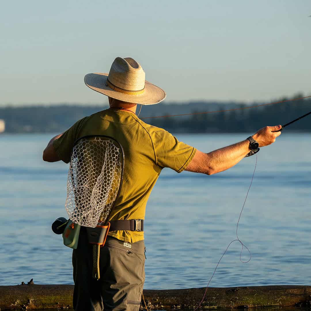 816332016868 Fishpond Nomad Yampa Fly Fishing Landing Net Brown Trout Outside In Fishing Pack