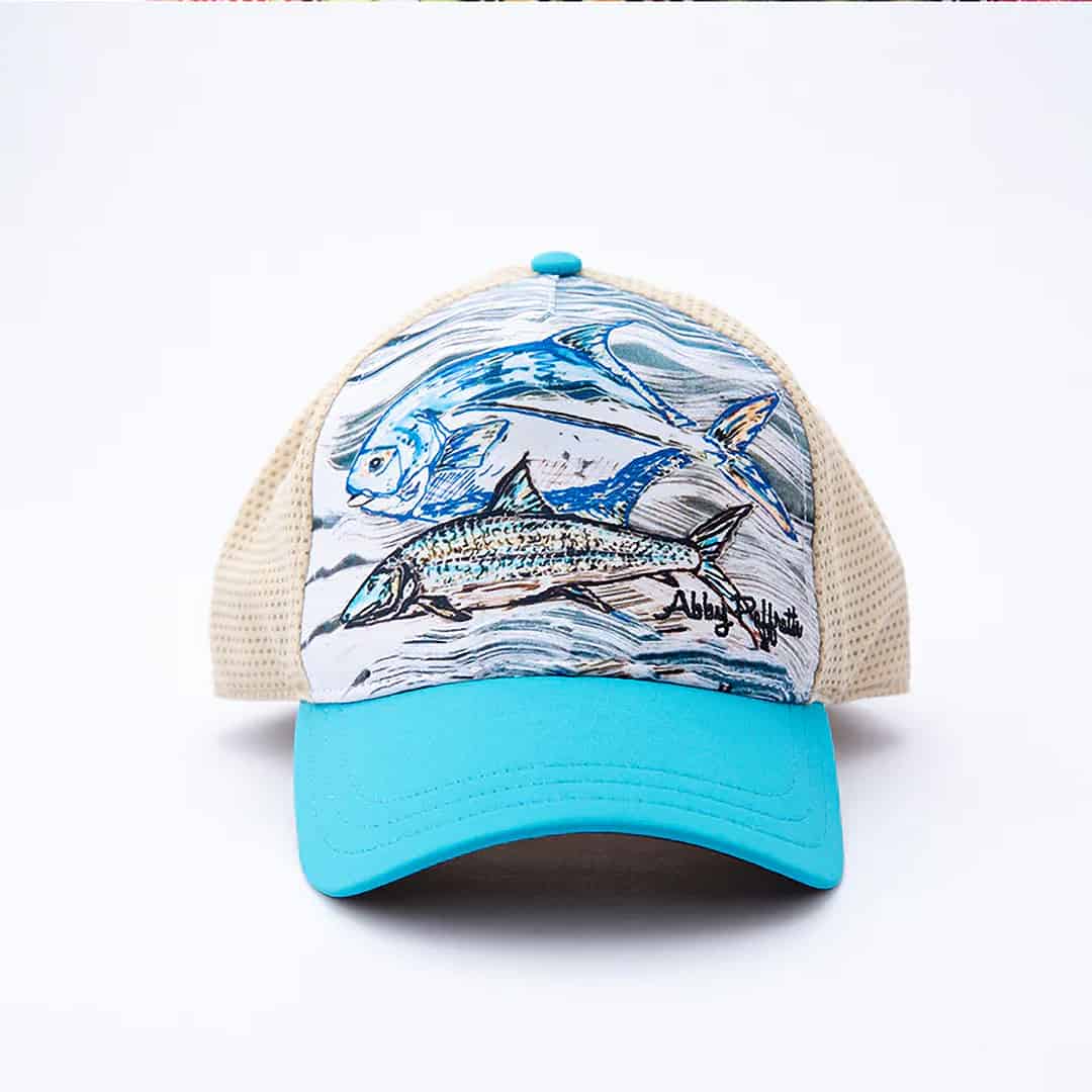 Fishoholic Baseball Flexfit Fishing Hat. All Silver Logo on Front