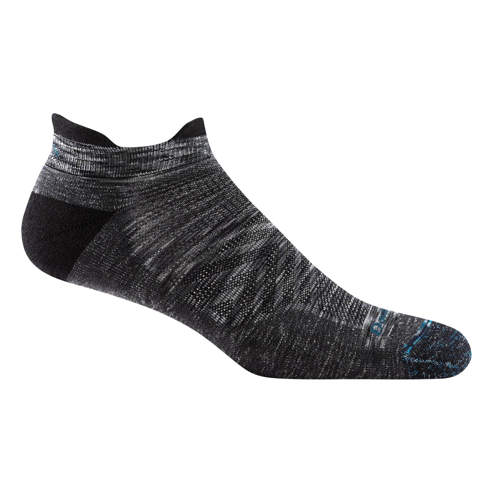 Darn Tough Mens Tab Ultra Lightweight Running Sock No Show w Cushion Space Gray
