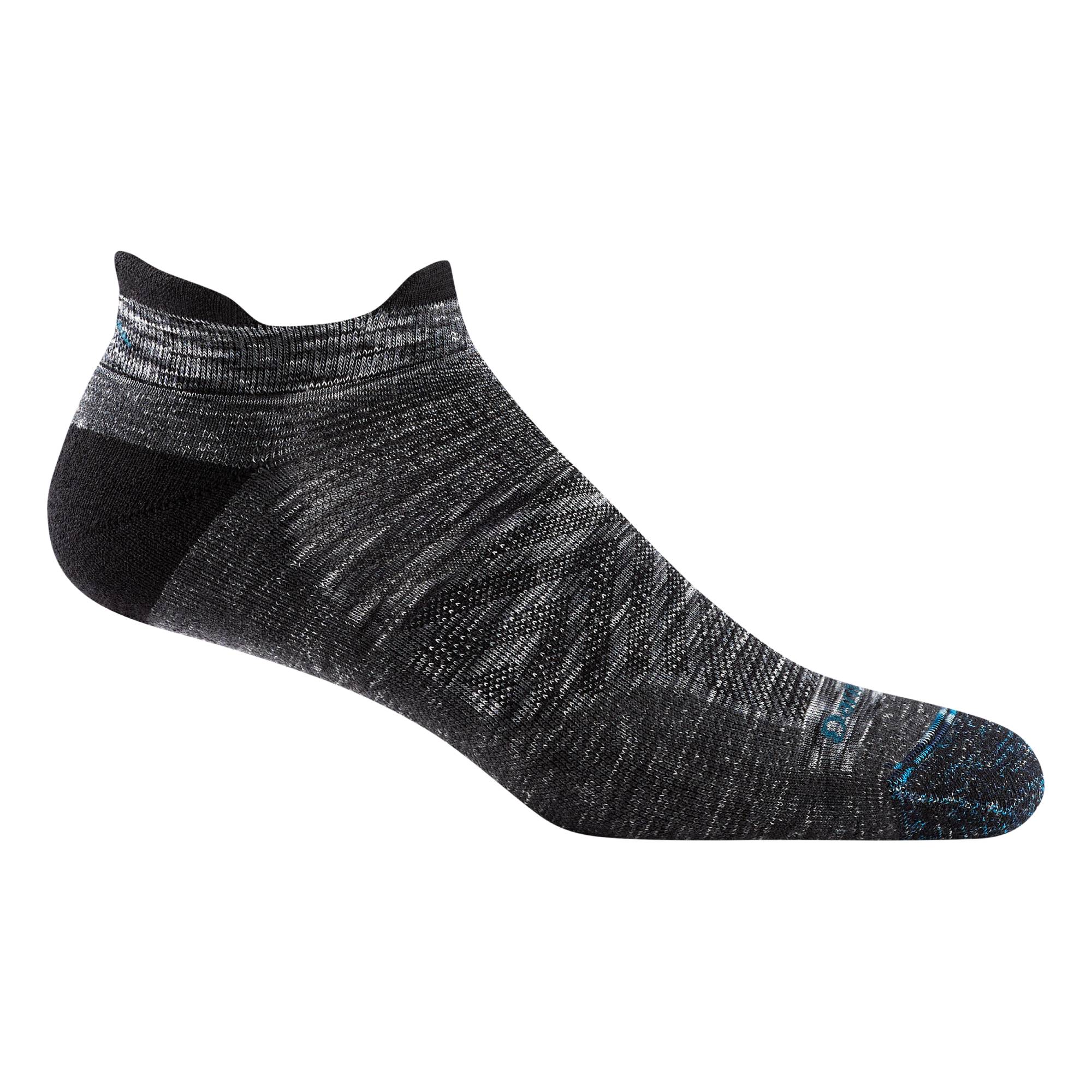 Darn Tough Mens Tab Ultra Lightweight Running Sock No Show w Cushion Space Gray