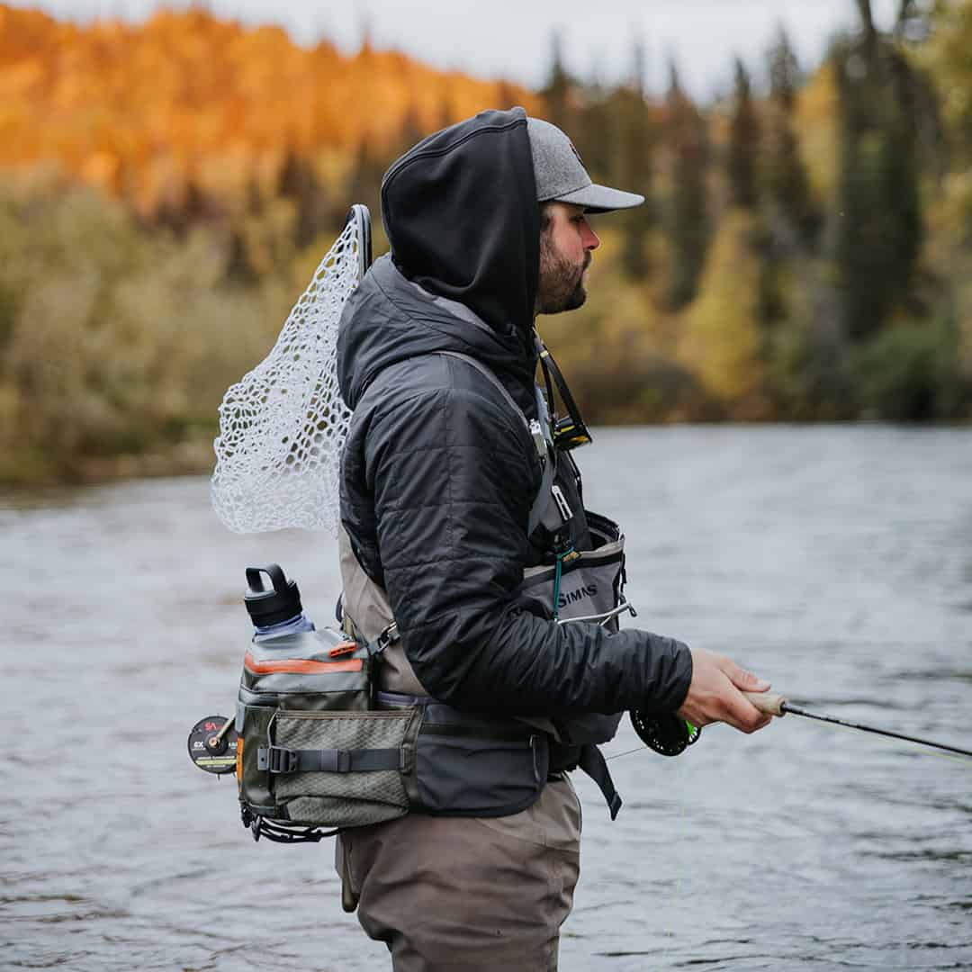 New 2025 816332016219 Fishpond Stormshadow Lumbar Pack Water Resistant Fly Fishing Waist Pack Side profile for size reference