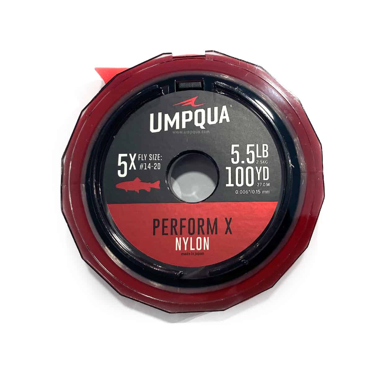 Umpqua Perform X Nylon Trout Tippet - 100 Yd. Guide Spool - basin + bend