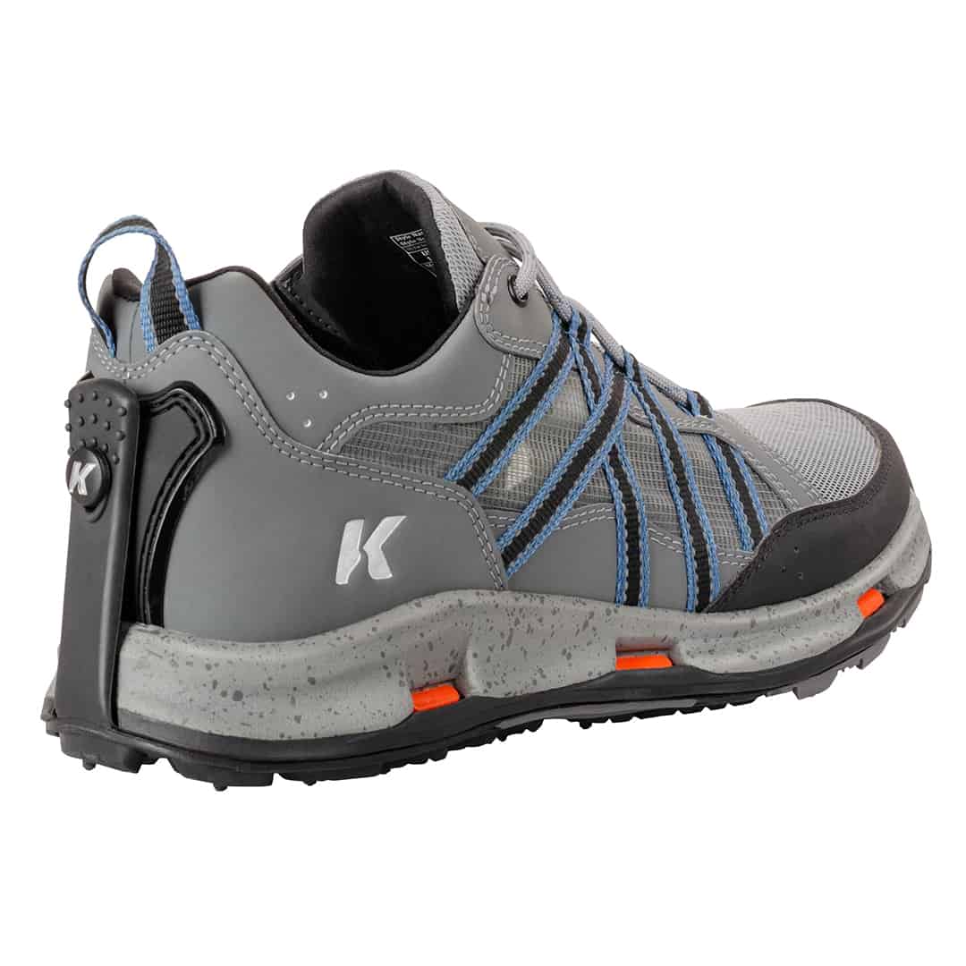 096351105754 korkers all axis wading shoe fly fishing wading shoe with trailtrac sole three quarter rear