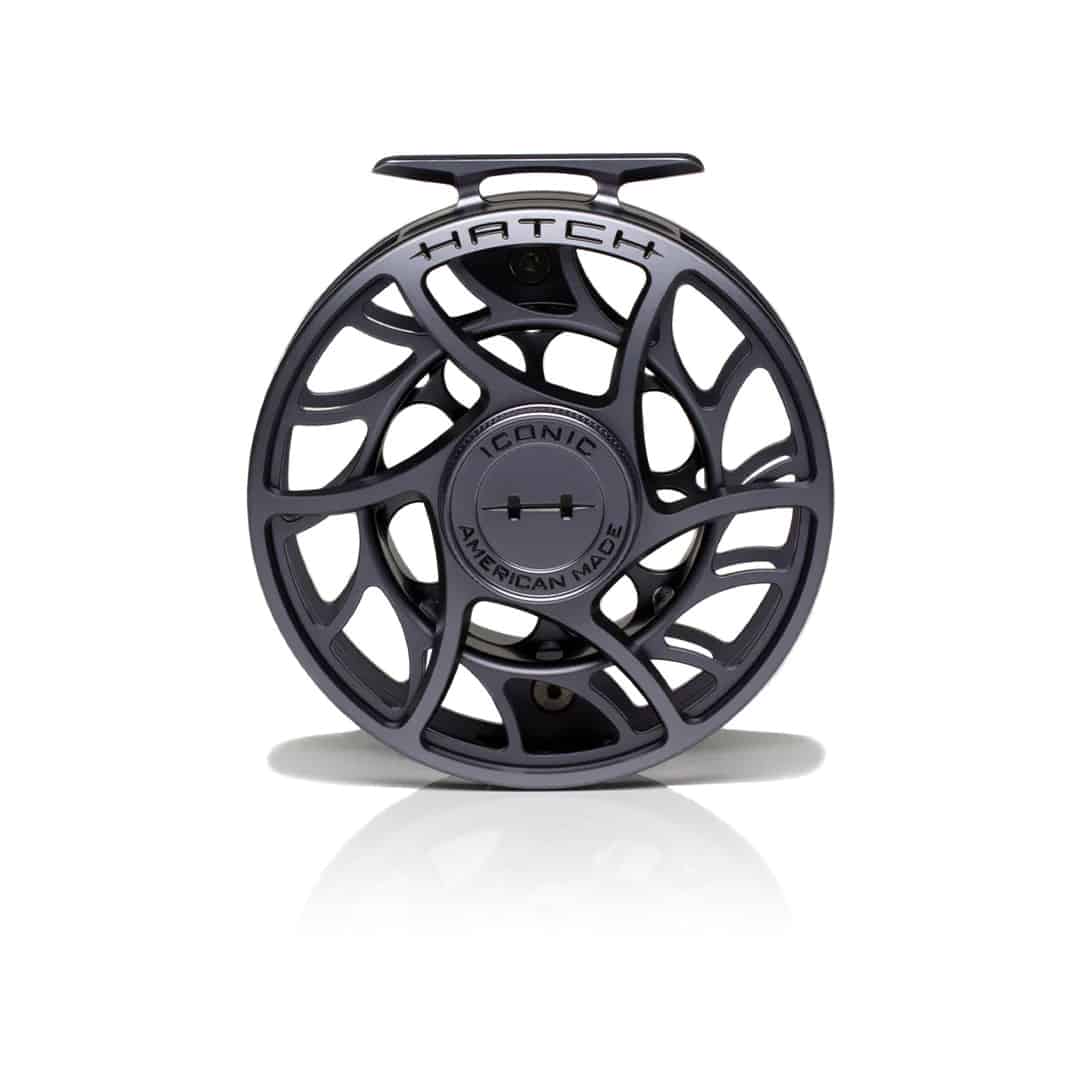 Hatch Outdoors Iconic Fly Reel - 9 Plus - basin + bend
