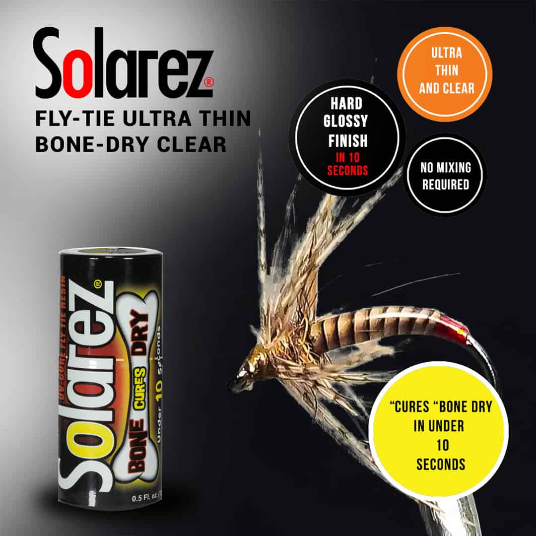 728392758131 Solarez Bone Dry Clear Ultra Thin Uv Cure Resin Fly Tying Flyer Features