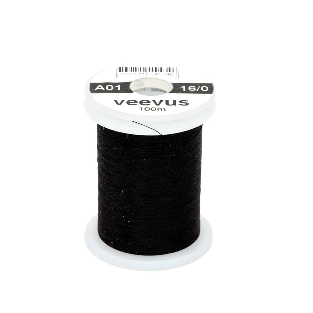 762820145346 A01 Veevus 16/0 Fly Tying Thread Black