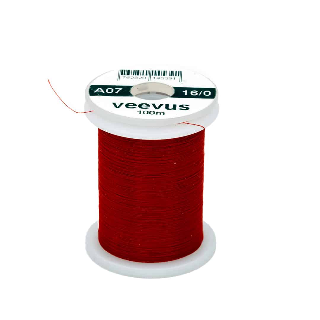 762820145391 A07 Veevus 16/0 Fly Tying Thread Red