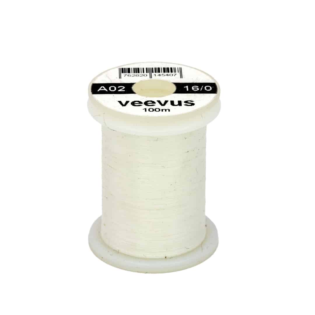 762820145407 A02 Veevus 16/0 Fly Tying Thread White