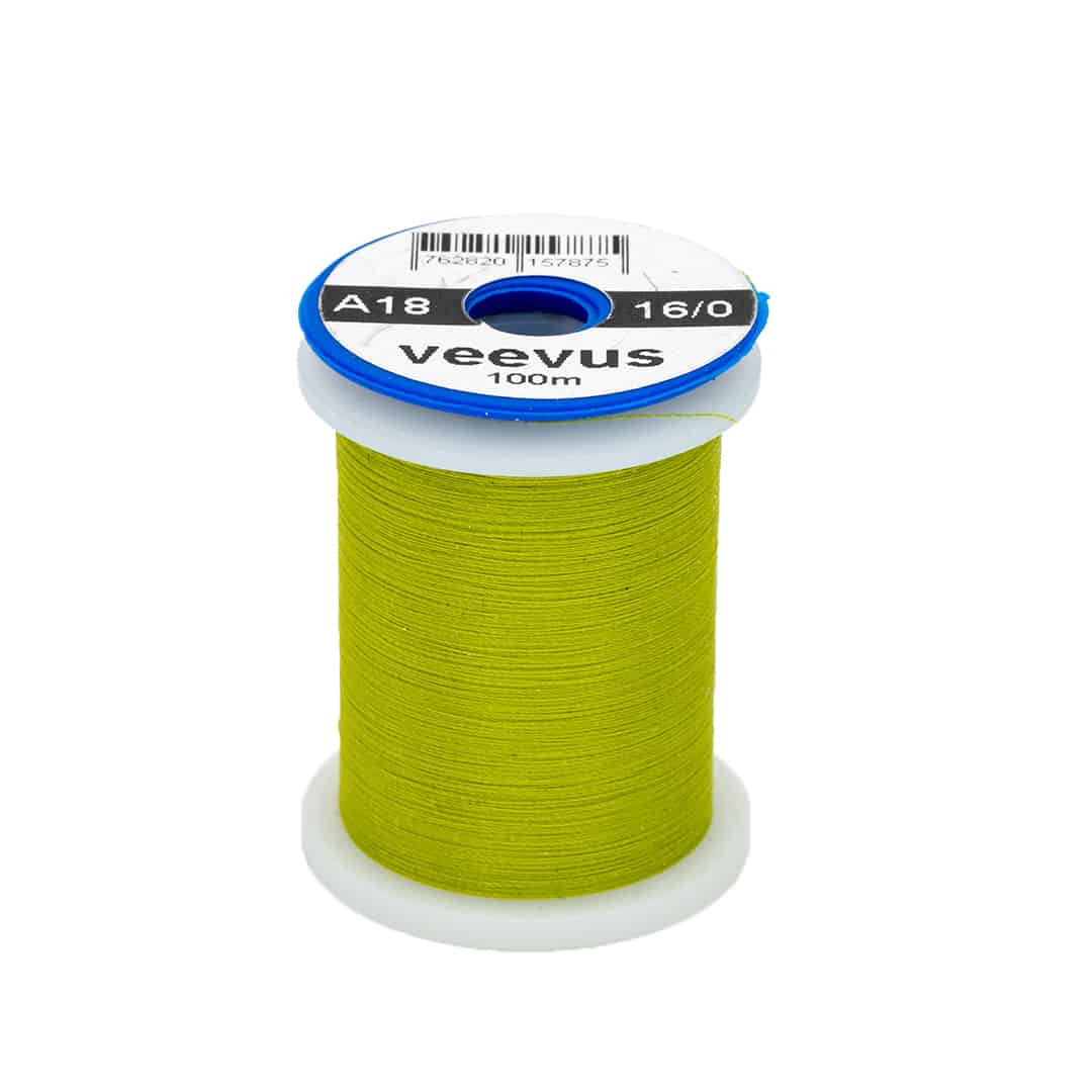 762820157875 Veevus 16/0 Fly Tying Thread Light Olive