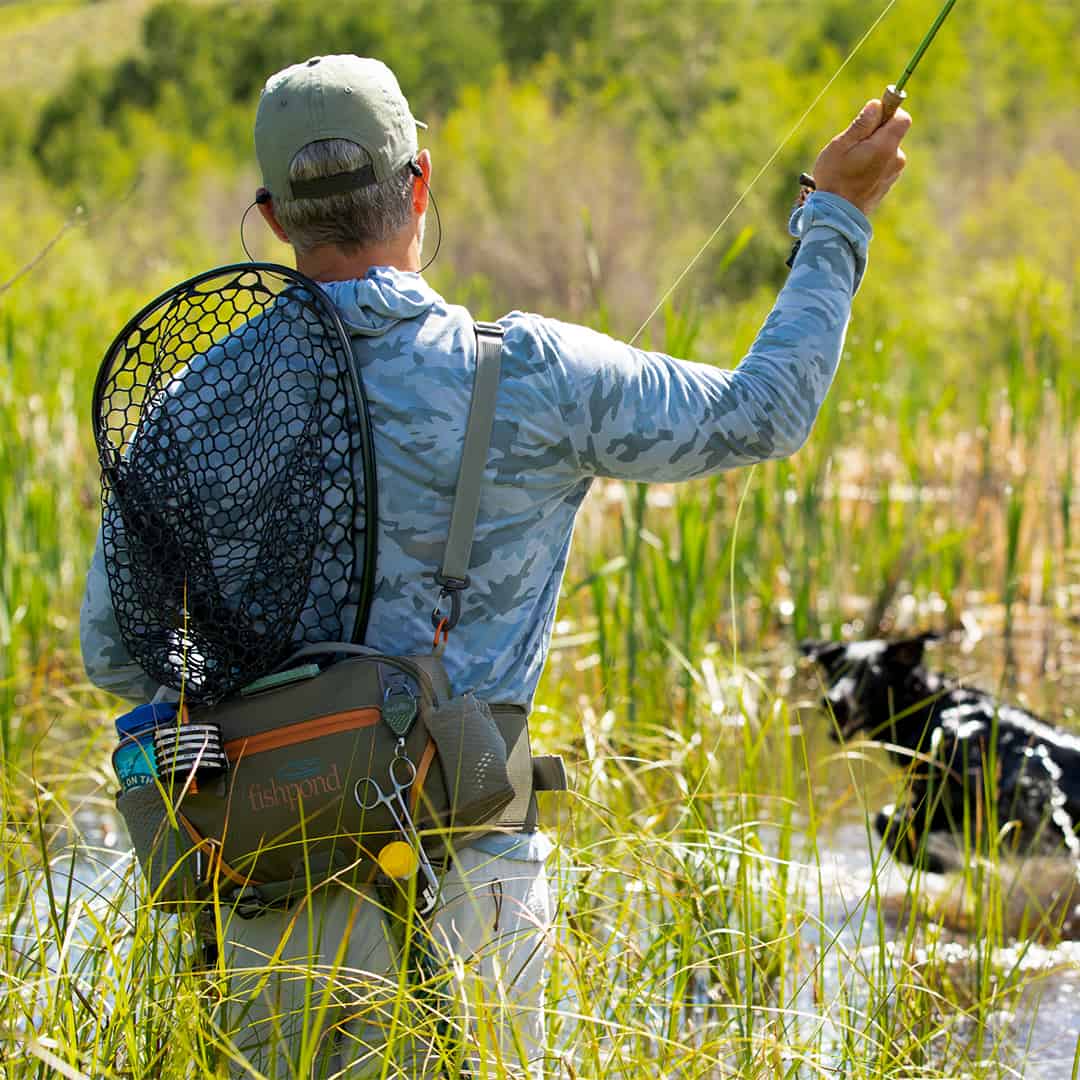 816332015694 EHLP-P Fishpond Elkhorn Lumbar Pack Pebble New Fishpond Waist Pack Front Fishing Small Pond Dog Intercept